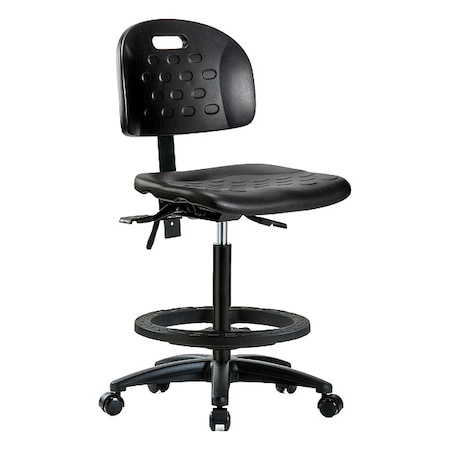 Zoro Select ESD Task Chair, No Arms, 24-1/4" to 34" Height, Black BR-HPHBCH-RG-T0-A0-BF-RC-BLK