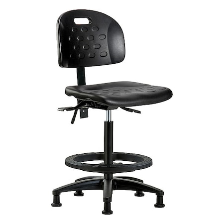Zoro Select ESD Task Chair, No Arms, 24-1/4" to 34" Height, Black BR-HPHBCH-RG-T0-A0-BF-RG-BLK