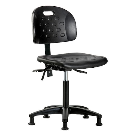 Zoro Select ESD Task Chair, No Arms, 19-3/4" to 27-1/2" Height, Black BR-HPMBCH-RG-T1-A0-NF-RG-BLK