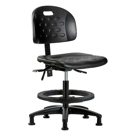 Zoro Select ESD Task Chair, No Arms, 19-3/4" to 27-1/2" Height, Black BR-HPMBCH-RG-T1-A0-BF-RG-BLK