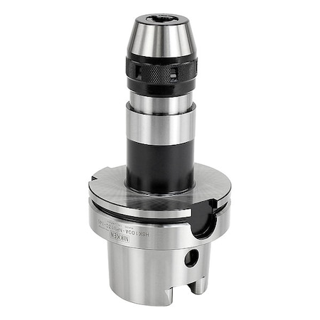 Lyndex-Nikken Keyless Drill Chuck 0.500" Cap., HSK100A Mount Size, Steel HSK100A-NPU13C-145