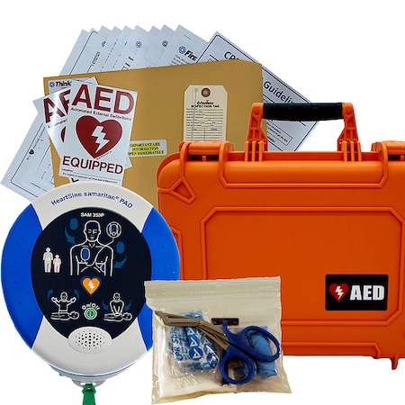 Stryker Heartsine HeartSine samaritan 350P Semi-Auto w/Rugged Case & Medical Oversight Package HS001F-SP-MD