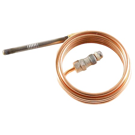 Honeywell Home Thermocouple, LP/Nat, 18 to 30 mV, 48 in L., Standard Coaxial, Adapter, Push-In Clip Q340A1108