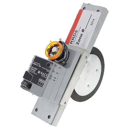Honeywell Home Round Motorized Damper, Retrofit, Dia 5 In RRD5