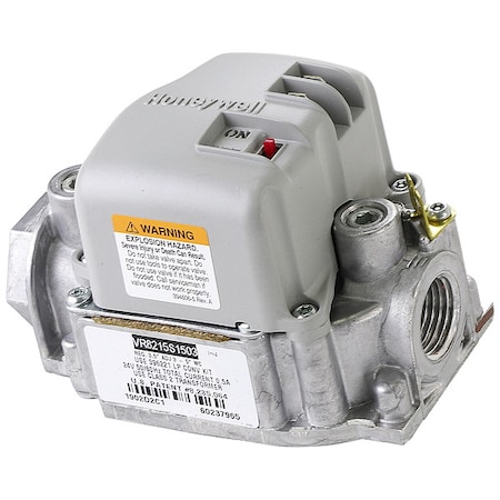 Honeywell Home Gas Valve, NG/LP, Direct Spark Ignition, 24VAC, 2.5 to 3.5" WC, Standard Opening, 0.5A VR8215S1503