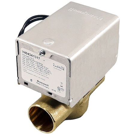 Honeywell Home ZONE VALVE 120V/60 HZ, 1" SWEAT, 8 CV, 8 PSI CLOSE-OFF V4043A1317