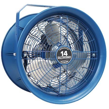 Patterson High Velocity Industrial Fan, Ceiling Mount, 14 in Blade Dia, 208 to 230/460V, 2,600 cfm H14B-HV KIT