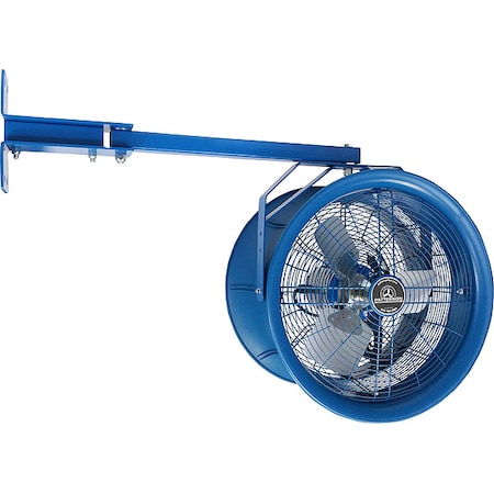 Patterson Dock Fan, Wall Mount, 18 in Blade Dia, 115/208 to 230V, 3,800 cfm, Non-Oscillating H18A-TC