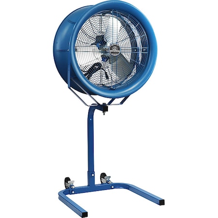 Patterson High Velocity Industrial Fan, Pedestal Mount, 18 in Blade Dia, 277V, 3,800 cfm, Non-Oscillating H18C-PS