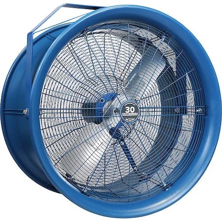 Patterson High Velocity Industrial Fan, Ceiling Mount, 30 in Blade Dia, 277V, 12,000 cfm, Non-Oscillating H30C-HV KIT
