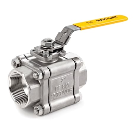 Ham-Let Manual 2-Way Ball Valve, NPT, SS H-510-SS-N-1/2-T