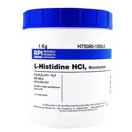 Rpi L-Histidine HCL Monohydrate, 1Kg H75080-1000.0