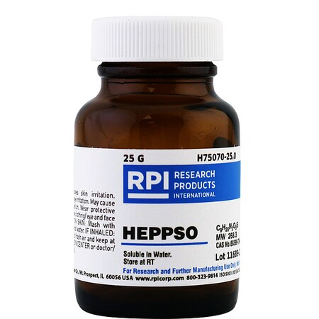 Rpi HEPPSO Free Acid, 25g H75070-25.0