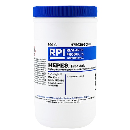 Rpi HEPES Free Acid, 500g H75030-500.0