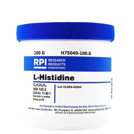 Rpi L-Histidine USP Grade, 100g H75040-100.0