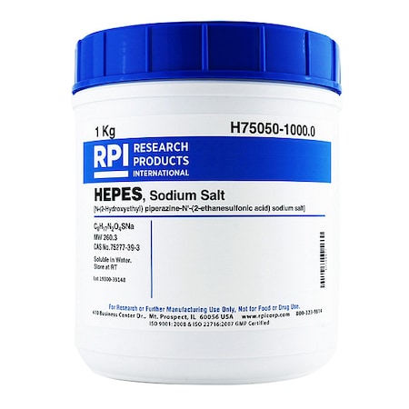 Rpi HEPES Sodium Salt, 1kg H75050-1000.0