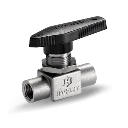Ham-Let Manual 2-Way Ball Valve, NPT, SS H-810M-SS-N-1/4