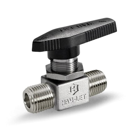 Ham-Let Manual 2-Way Ball Valve, NPT, SS H-880M-SS-N-1/4