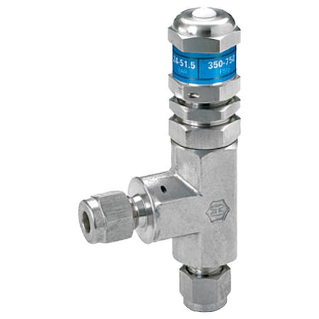Ham-Let High Pressure Relief Valve, 1 97/100" L H-900-HP-SS-L-1/4-H