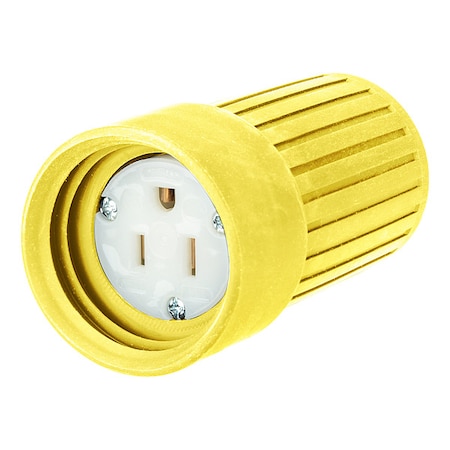 Hubbell Wiring Device-Kellems Weatherproof Boot, Yellow, 15 A, Elastomer HBL60CM24ST