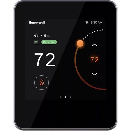 HONEYWELL Smart Thermostat, Black, Plastic, 4 1/2" H TC500
