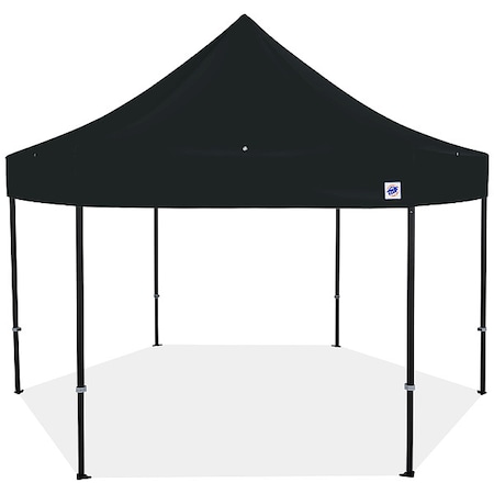 E-Z Up Shelter, Black, 15 ft W, 15 ft L HB3ALU15KFBKTBK