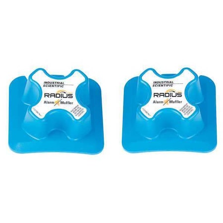 Industrial Scientific Alarm Muffler, 4" L, Durable Design, PK2 18109442