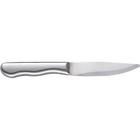 Iti Steak Knife, 10 in L, Silver, PK12 IFK-419