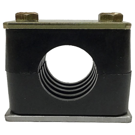 Zsi Vibration-Damping Pipe Clamp, 1 7/8" H S4017S-BLKGRG