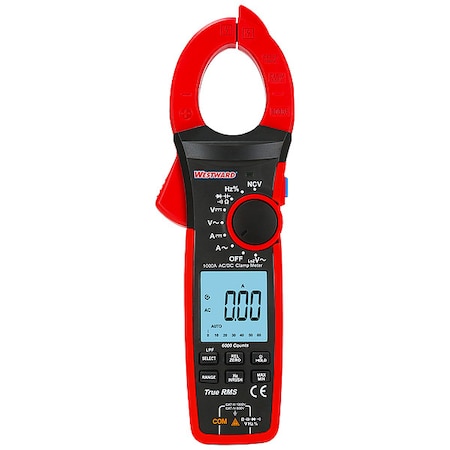 Westward Digital Clamp Meter, 1000A, 1000V 800HC1
