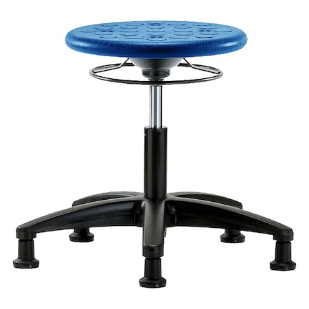 Zoro Select Stool, Polyurethane, Blue, 15 1/2 in to 20 1/2 in Seat Height IPDHSO-RG-RG-BLU