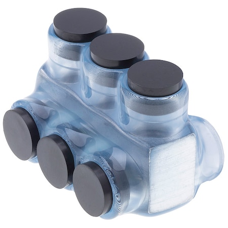 Polaris Wire Connector, 3 Port, Clear, Plastisol Insulation IPLD1/0-3CB