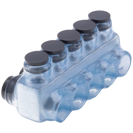 Polaris Wire Connector, 5 Port, Clear, Plastisol Insulation IPLD1/0-5CB