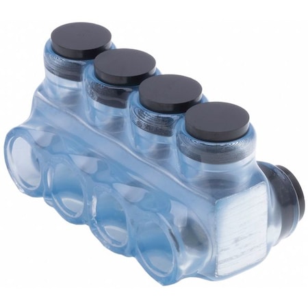 Polaris Wire Connector, 4 Port, Clear, Plastisol Insulation IPLD2-4CB