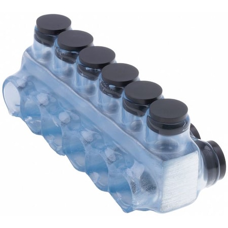 Polaris Wire Connector, 6 Port, Clear, Plastisol Insulation IPLD2-6CB