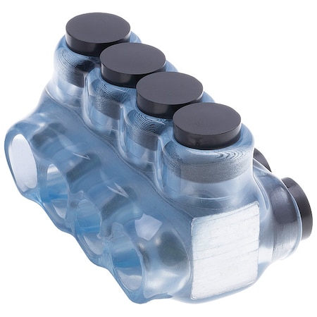 Polaris Wire Connector, 4 Port, Clear, Plastisol Insulation IPLD2/0-4CB