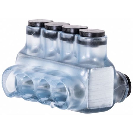 Polaris Wire Connector, 4 Port, Clear, Plastisol Insulation IPLD4-4CB