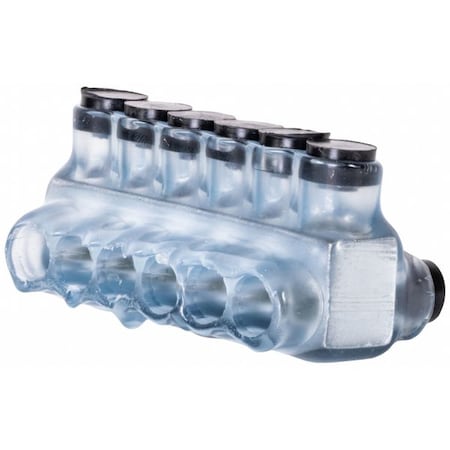 Polaris Wire Connector, 6 Port, Clear, Plastisol Insulation IPLD4-6CB