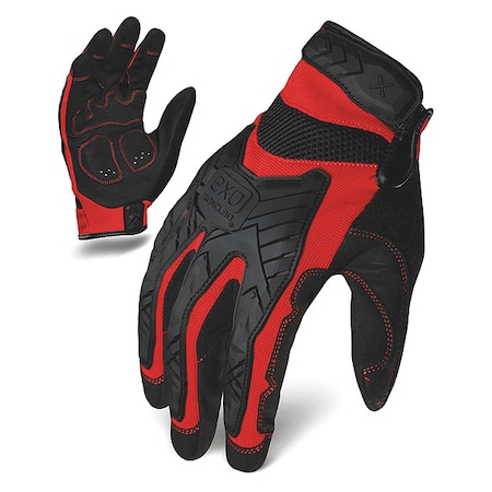 Ironclad Performance Wear Impact Mechanics Glove, Red/Black, XL, PR EXO2-MIGR-05-XL