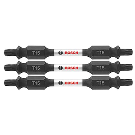 Bosch Screwdriver Bits, 1/4" Hex, 2 1/2" L, PK3 ITDET152503