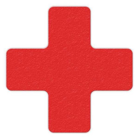 Tuffmark Workplace Floor Organization Marker Vinyl Film Red, 6" W x 6" L LM120R