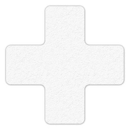 Tuffmark Workplace Floor Organization Marker Vinyl Film White, 6" W x 6" L LM120W