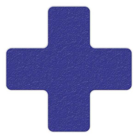 Tuffmark Workplace Floor Organization Marker Vinyl Film Blue, 6" W x 6" L LM120B