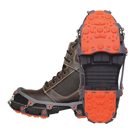 WINTER WALKING Ice Cleats, Unisex, Gray/Orange, PR JD7710-XL