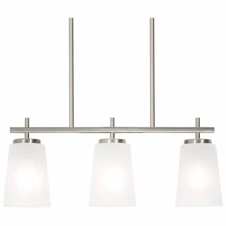 Afx LightLinearPendant, Silver, Metal, 23inL JNNP0523MBSN