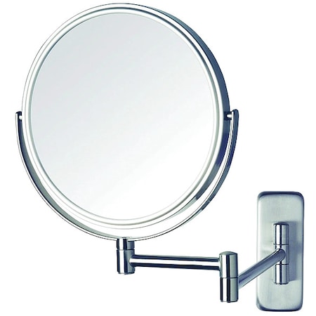 See All Industries Wall Makeup Mirror, 11 in W, 13 in H, Chrome, Wall JCSA897