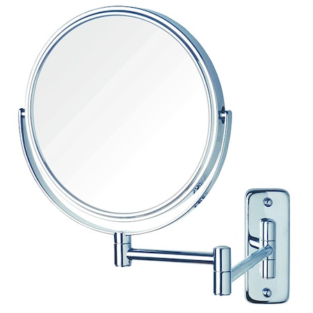 See All Industries Wall Makeup Mirror, 11 in W, 13 in H, Nickel, Wall JNSA897