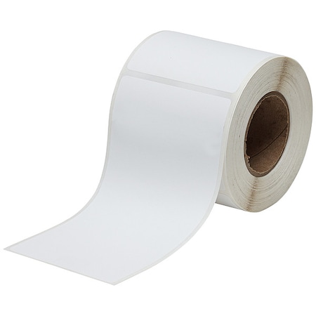 Brady Pre-Cut Label Stock Roll, White, Matte J20-25-2475