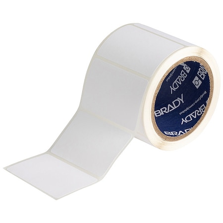 Brady Pre-Cut Label Stock Roll, White, Matte J40-19-2475