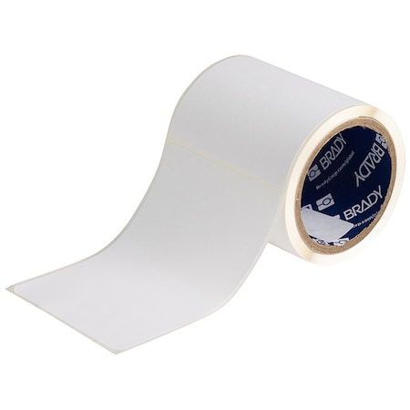 Brady Pre-Cut Label Stock Roll, White, Matte J40-25-2475